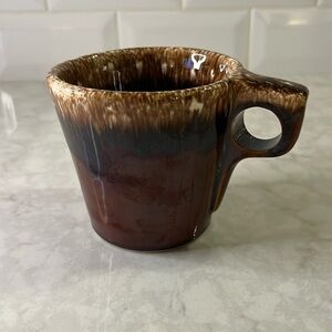 Vintage Hull Pottery Brown Drip Mug 3.5” tall holds 8 ounces excellent condition